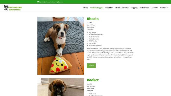 Hopefoundationboxerpuppies.com - Boxer Puppy Scam Review