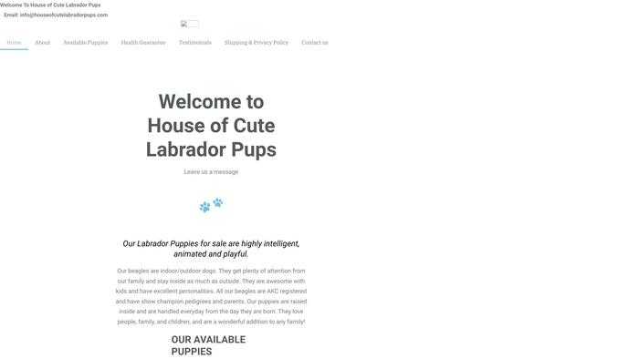 Houseofcutelabradorpups.com - Labrador Puppy Scam Review