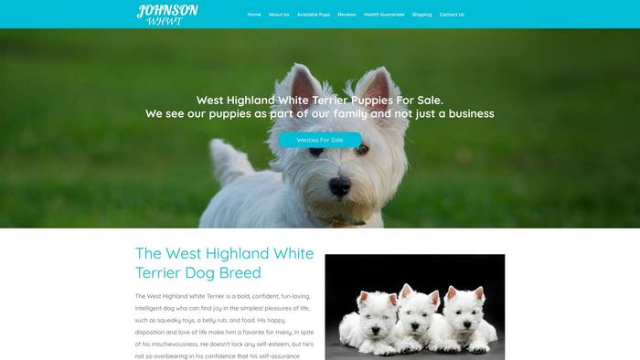 Johnsonwesthighlandwhiteterrier.com - Terrier Puppy Scam Review