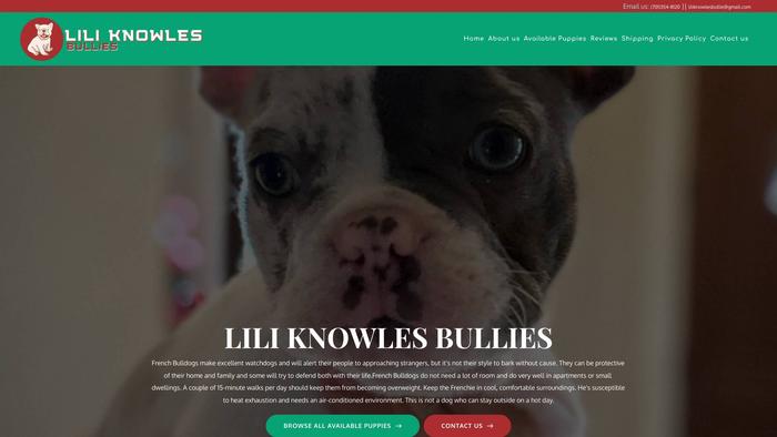 Liliknowlesbullies.com - French Bulldog Puppy Scam Review