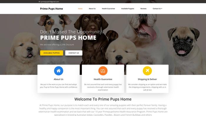 Primepupshome.com - Cavapoo Puppy Scam Review