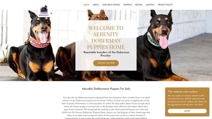 Serenitydobermanpupshome.com - Doberman Pinscher Puppy Scam Review