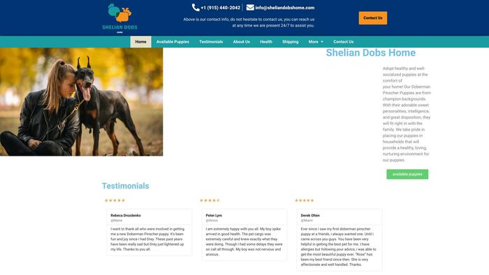 Sheliandobshome.com - Doberman Pinscher Puppy Scam Review