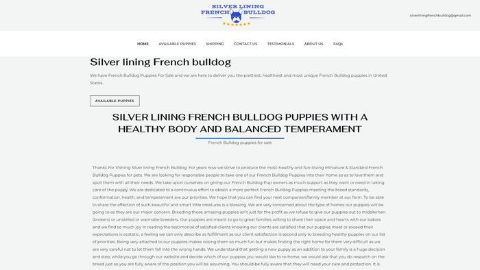 Silverliningfrenchbulldog.com - French Bulldog Puppy Scam Review