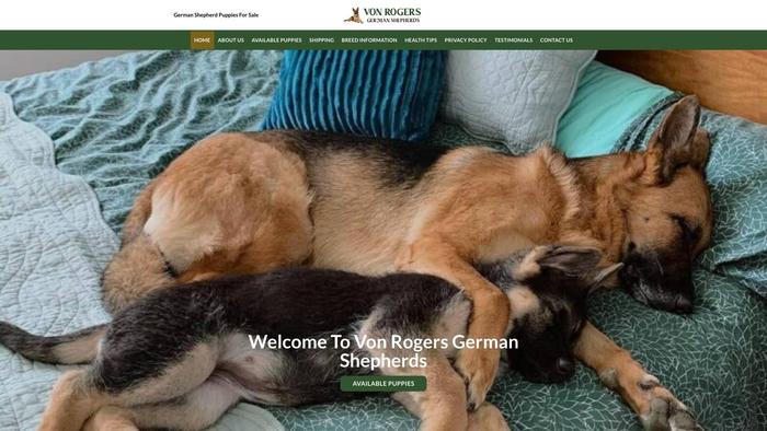 Vonrogersgermanshepherds.com - Germanshepherd Puppy Scam Review