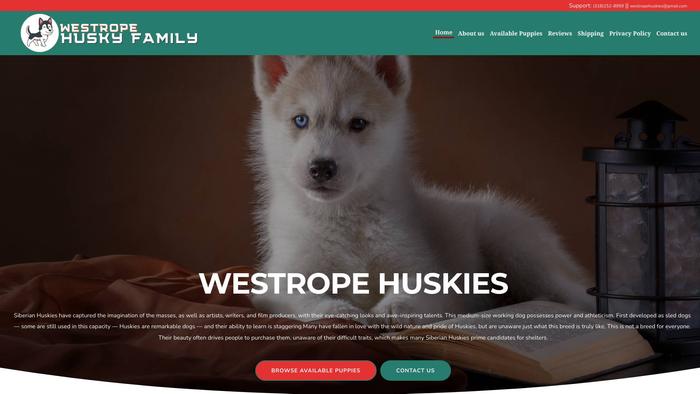 Westropehuskies.com - Husky Puppy Scam Review