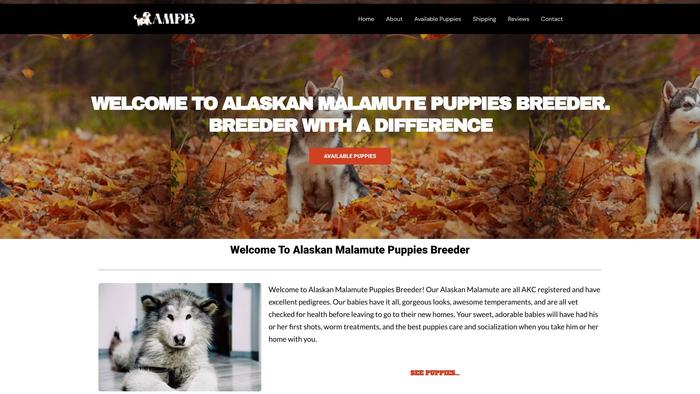 Alaskanmalamutepuppiesbreeder.com - Malamute Puppy Scam Review