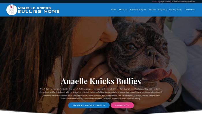 Anaelleknicksbullies.com - French Bulldog Puppy Scam Review