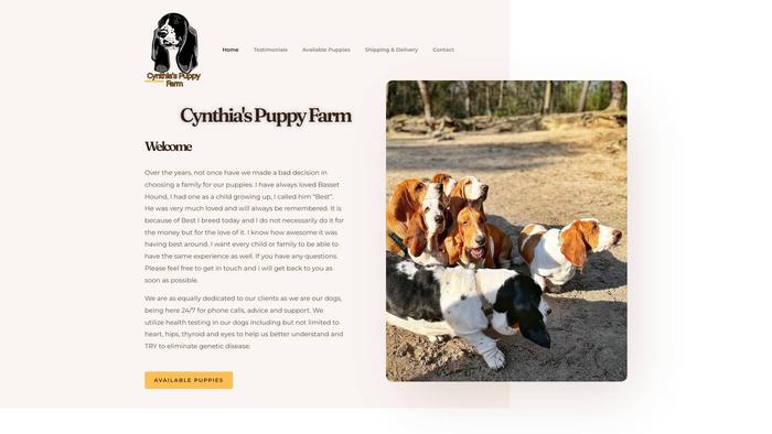 Cynthiapuppyfarm.com - Bernedoodle Puppy Scam Review