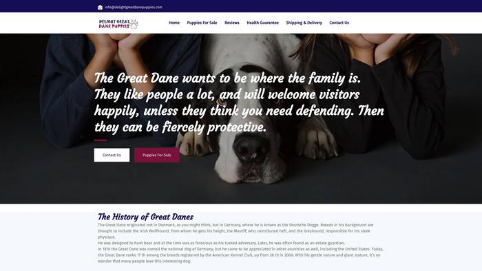 Delightgreatdanepuppies.com - Great Dane Puppy Scam Review