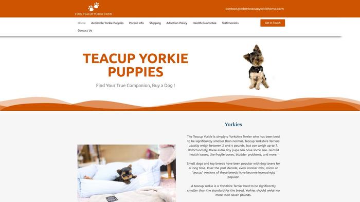 Edenteacupyorkiehome.com - Yorkshire Terrier Puppy Scam Review