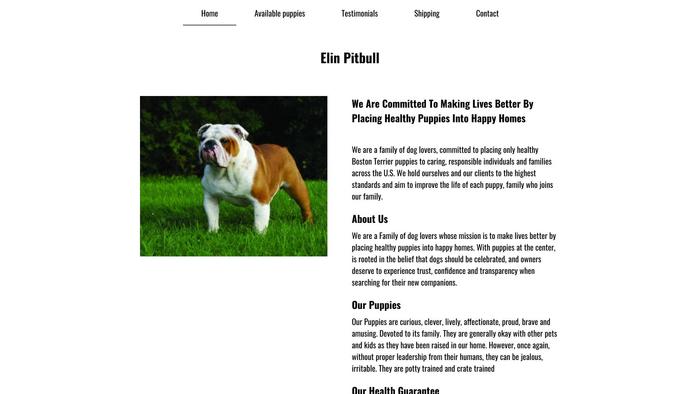 Elinpitbull.com - Pit Bull Puppy Scam Review