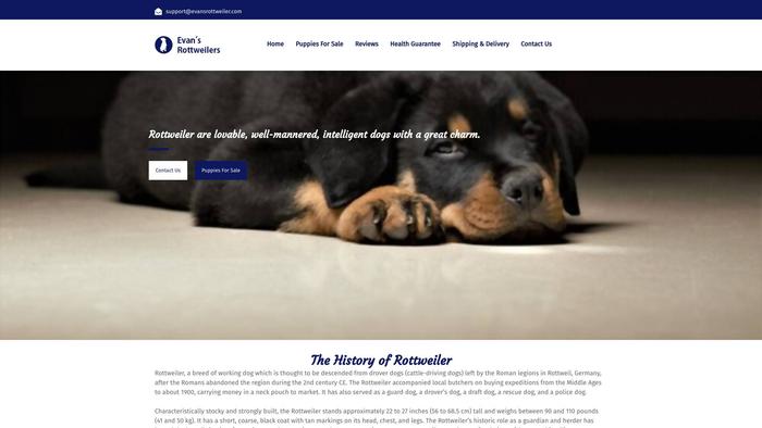 Evansrottweiler.com - Rottweiler Puppy Scam Review