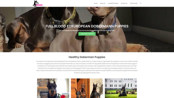 Fullbloodedeuropeandobermanpuppies.store - Doberman Pinscher Puppy Scam Review