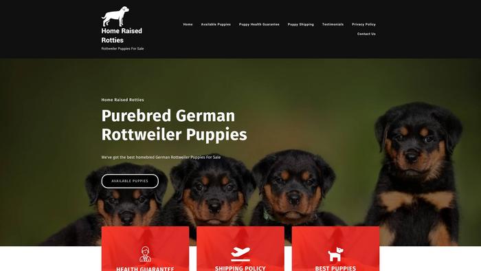 Homeraisedrotties.com - Rottweiler Puppy Scam Review