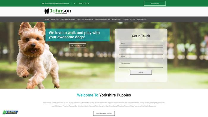 Johnsonyorkshirepuppies.com - Yorkshire Terrier Puppy Scam Review