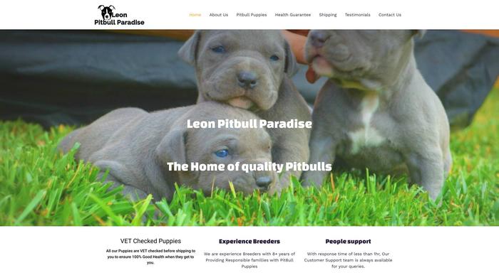 Leonpitbullparadise.com - Pit Bull Puppy Scam Review