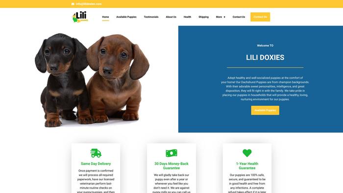 Lilidoxies.com - Dachshund Puppy Scam Review