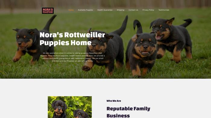 Norasrottweillerpuppieshome.com - Rottweiler Puppy Scam Review