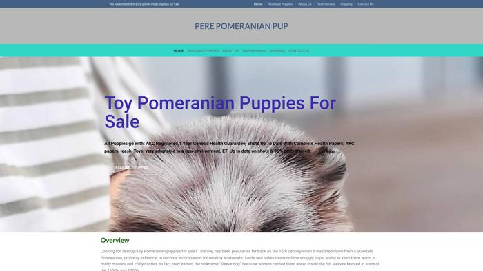 Perepomeranianpup.com - Pomeranian Puppy Scam Review