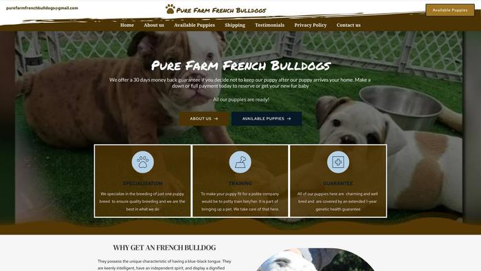 Purefarmfrenchbulldogs.com - French Bulldog Puppy Scam Review