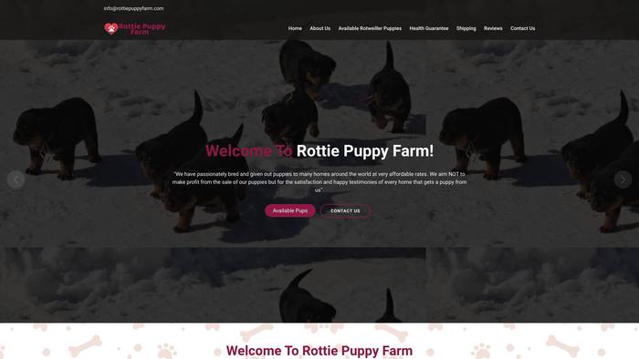 Rottiepuppyfarm.com - Rottweiler Puppy Scam Review