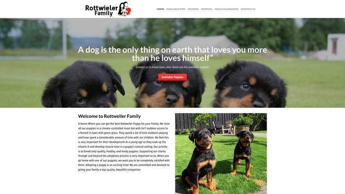 Rottweilerfamily.com - Rottweiler Puppy Scam Review