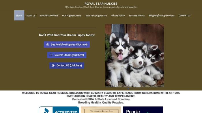 Royalstahuskies.com - Husky Puppy Scam Review