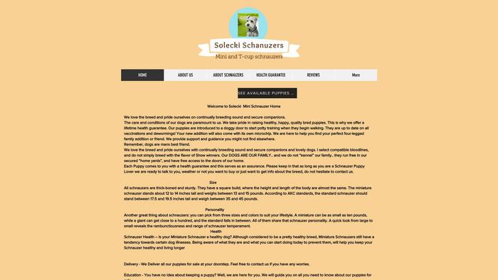 Soleckischnauzers.net - Schnauzer Puppy Scam Review