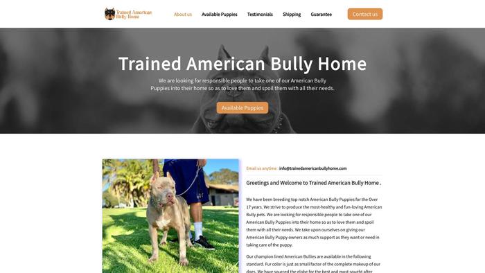 Trainedamericanbullyhome.com - Pit Bull Puppy Scam Review