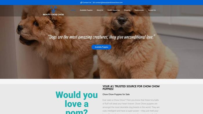 Beautylandchowchow.com - Chowchow Puppy Scam Review