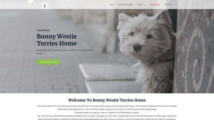 Bonnywestieterrieshome.com - Terrier Puppy Scam Review