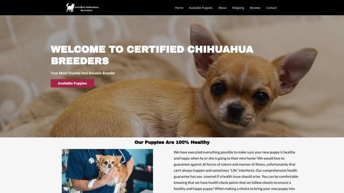 Certifiedchihuahuabreeders.com - Chihuahua Puppy Scam Review