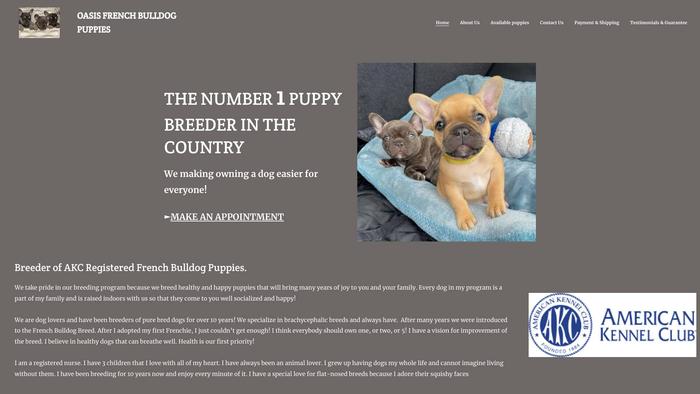 Oasisfrenchbulldogpuppies.com - French Bulldog Puppy Scam Review