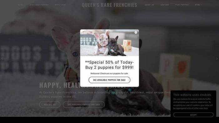 Queensrarefrenchies.com - French Bulldog Puppy Scam Review