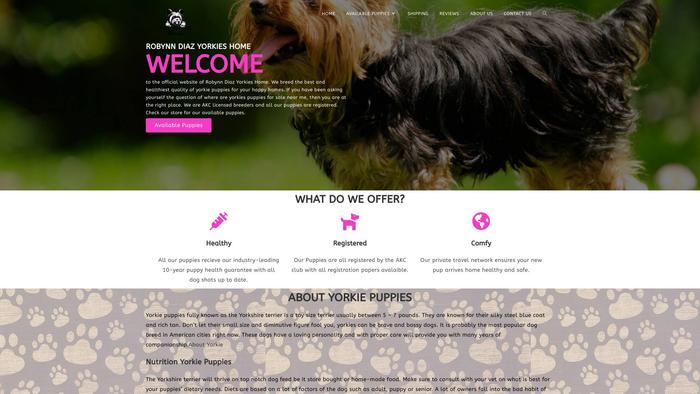 Robynndiazyorkieshome.com - Yorkshire Terrier Puppy Scam Review