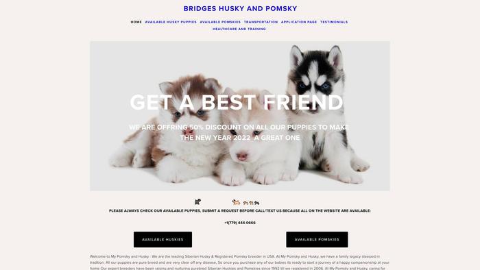 Bridgeshuskyandpomsky.us - Husky Puppy Scam Review