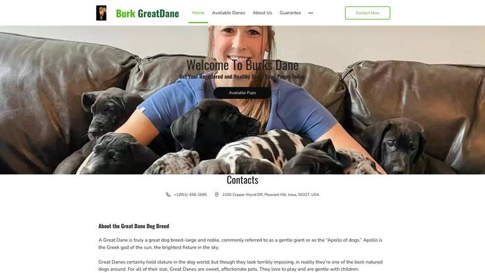 Burkhartgreatdane.store - Great Dane Puppy Scam Review