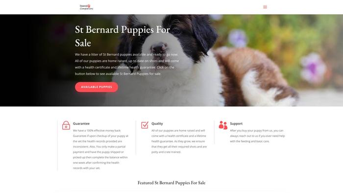 Dearestcompanions.com - Saint Bernard Puppy Scam Review