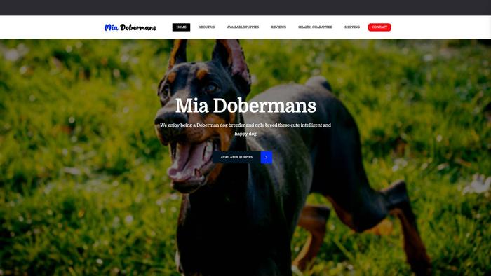 Miadobermans.com - Doberman Pinscher Puppy Scam Review