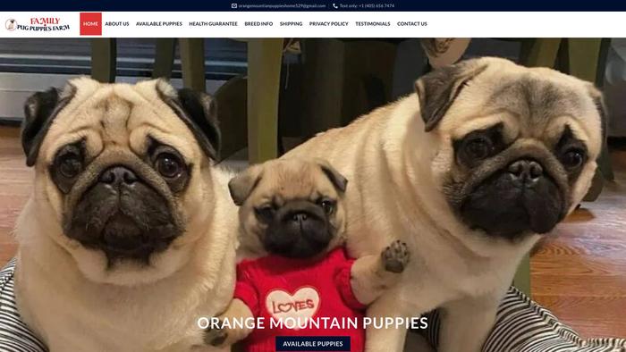 Orangemountianpuppies.com - Pug Puppy Scam Review