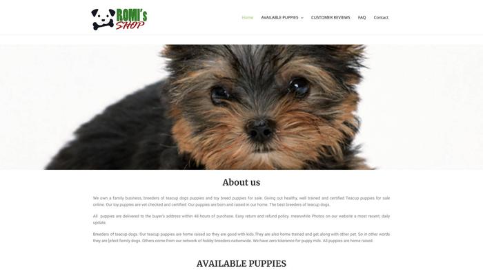 Romisshop.com - Yorkshire Terrier Puppy Scam Review