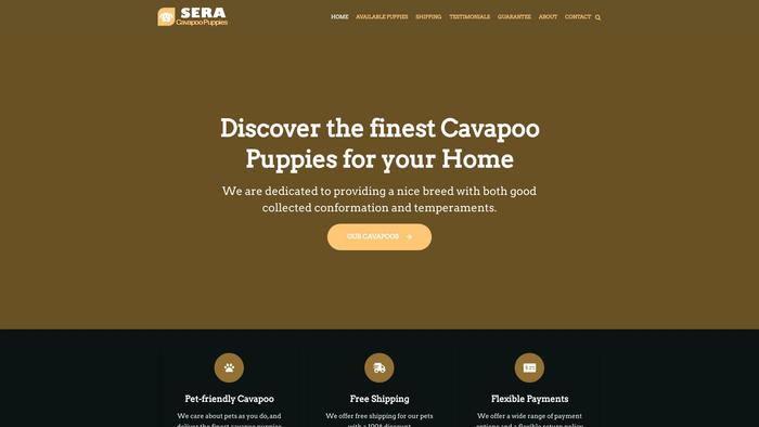 Seracavapoopuppies.com - Cavapoo Puppy Scam Review