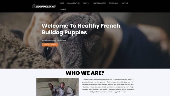 Thedenparkfrenchies.com - French Bulldog Puppy Scam Review