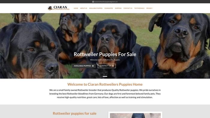 Ciaranrottweilers.com - Rottweiler Puppy Scam Review