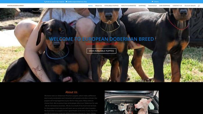 Europeandoberman.shop - Doberman Pinscher Puppy Scam Review