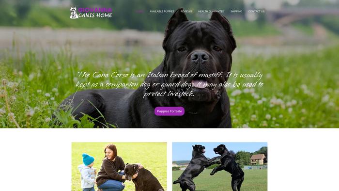 Giovannacanispups.com - Cane Corso Puppy Scam Review