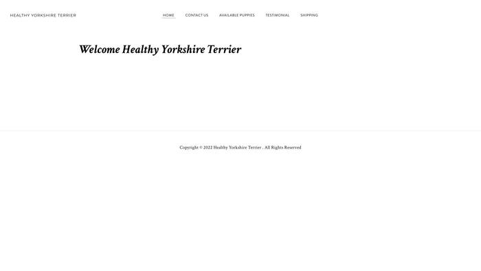 Healthyyorkshireterrier.com - Terrier Puppy Scam Review