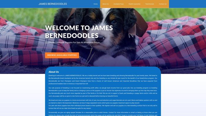 Jamesbernedoodles.com - Bernedoodle Puppy Scam Review