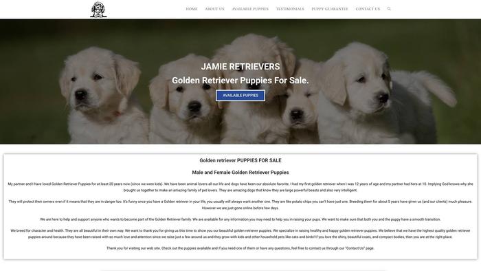 Jamieretrievers.com - Golden Retriever Puppy Scam Review